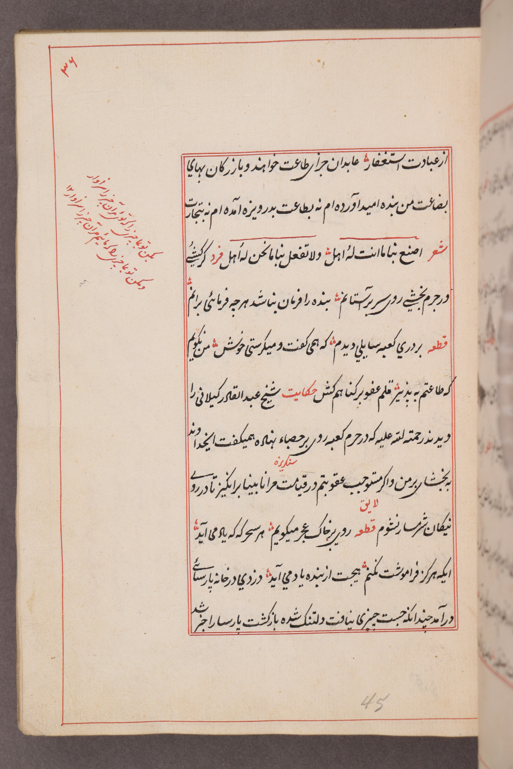 Folio 36 recto (45 a)